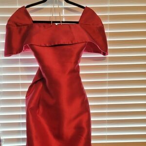 Women's Semi Formal Fucshia High-Low Gown